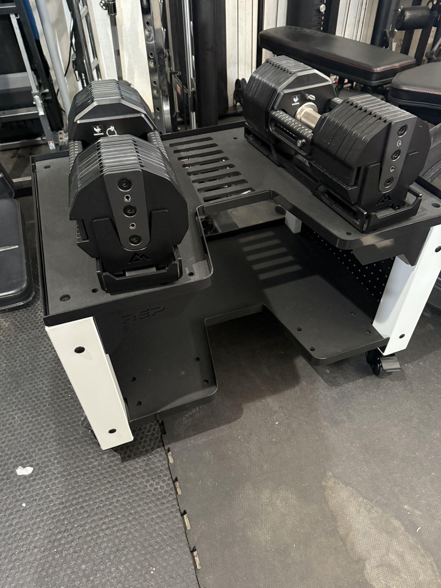 Rep X Pepin Adjustable Dumbbells With Stand (105 Ib Set)