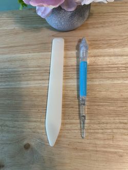 White Bone Folder and Blue Water Brush Set