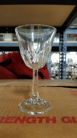 71 Vintage Libbey DuraTuff Solitaire 5.5 oz round wine glasses