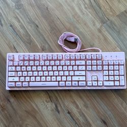 Wired Pink Keyboard