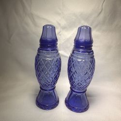 Vintage Avon Cobalt Blue Salt & Pepper Set