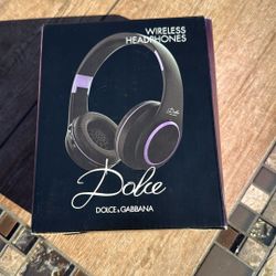 Dolce & Gabbana Limited Edition DOLCE Wireless Headphones Audio Headset 