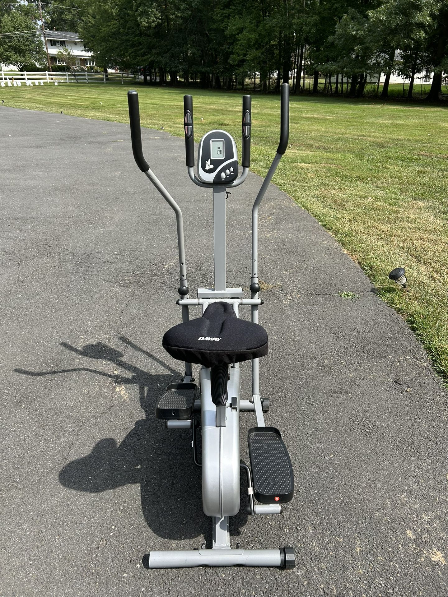 Exercise Elliptical Style Bike With Gel Seat Cushion