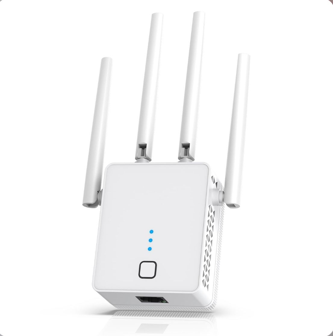 Nonser WiFi Extender, 2024 Fastest WiFi Booster 1200Mbps Dual Band (5GHz/2.4GHz) WiFi Extenders Signal Booster For Home, WiFi Repeater With Ethernet P