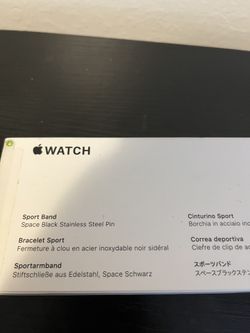 Apple Watch Black Sport Band New