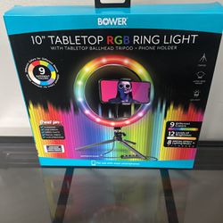 10” Tabletop RGB Ring Light 