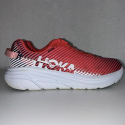 HOKA ONE ONE Rincon 2 Women’s Size 11 Hot Coral Red Lightweight Running Shoes