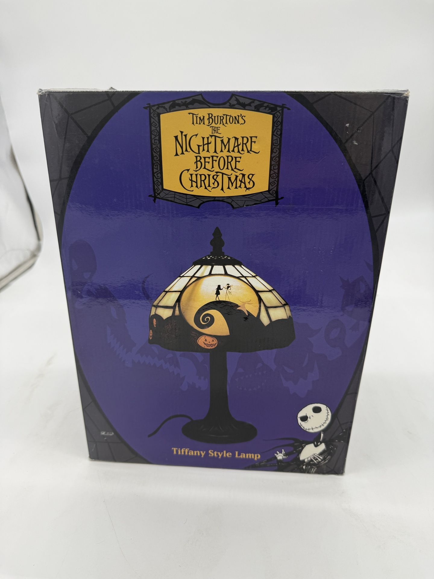 Tim Burtons The Nightmare Before Christmas Tiffany Style Necca Lamp RARE