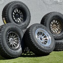 NEW Toyota 17” Lock Wheels Tacoma 6x139 Rims 265/70R17 A/T Tires 4Runner FJ Cruiser Tundra Sequoia