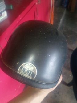 Small black dot helmet