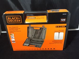 BRAND NEW IN BOX BLACK & DECKER BASIC Project Set 109PCS