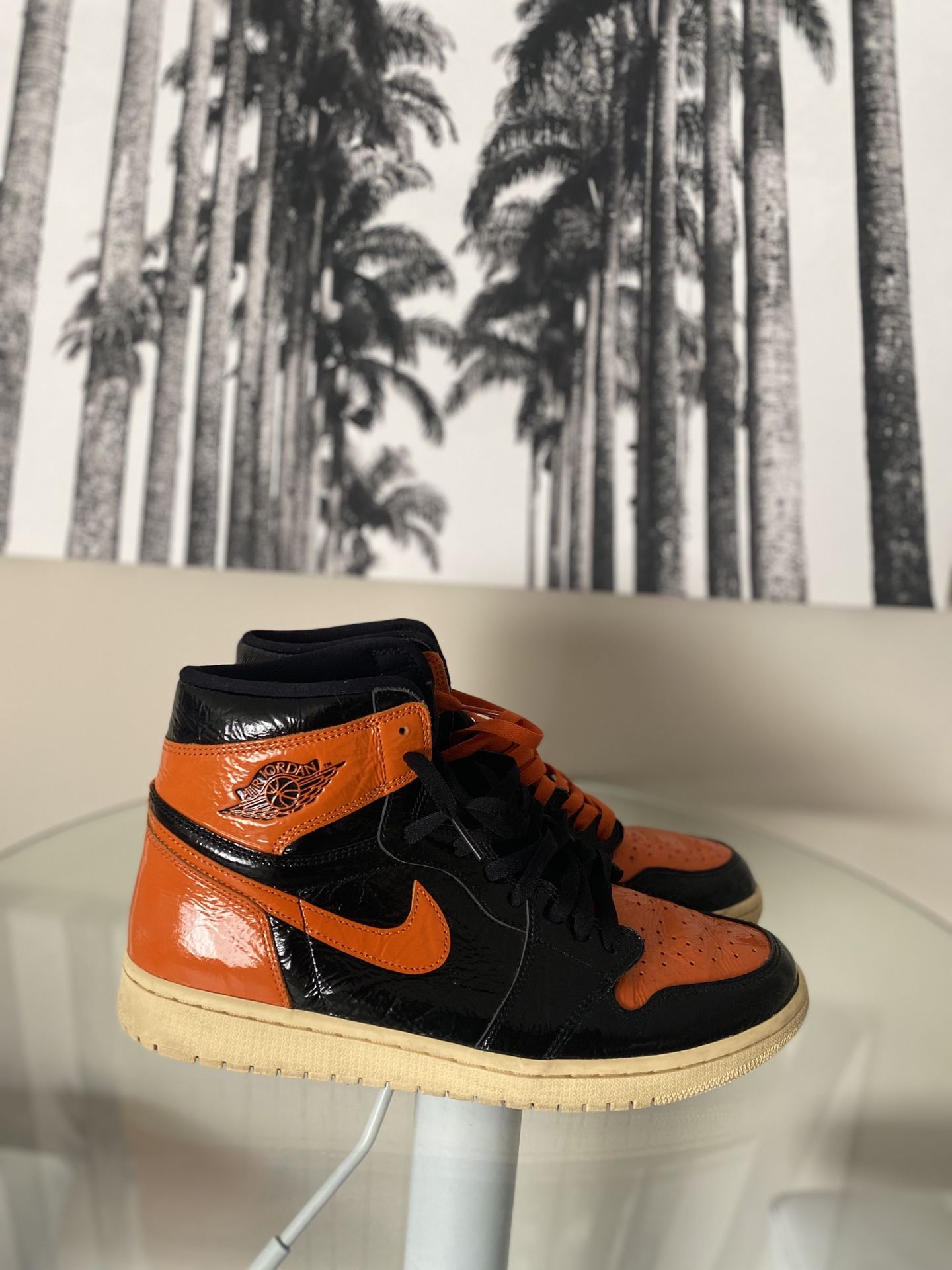 Black boards Jordan 1s Size 13