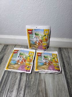 3X LEGO 30714 Creator 3 in 1 Orange Cat - Paper Bag Set - NEW