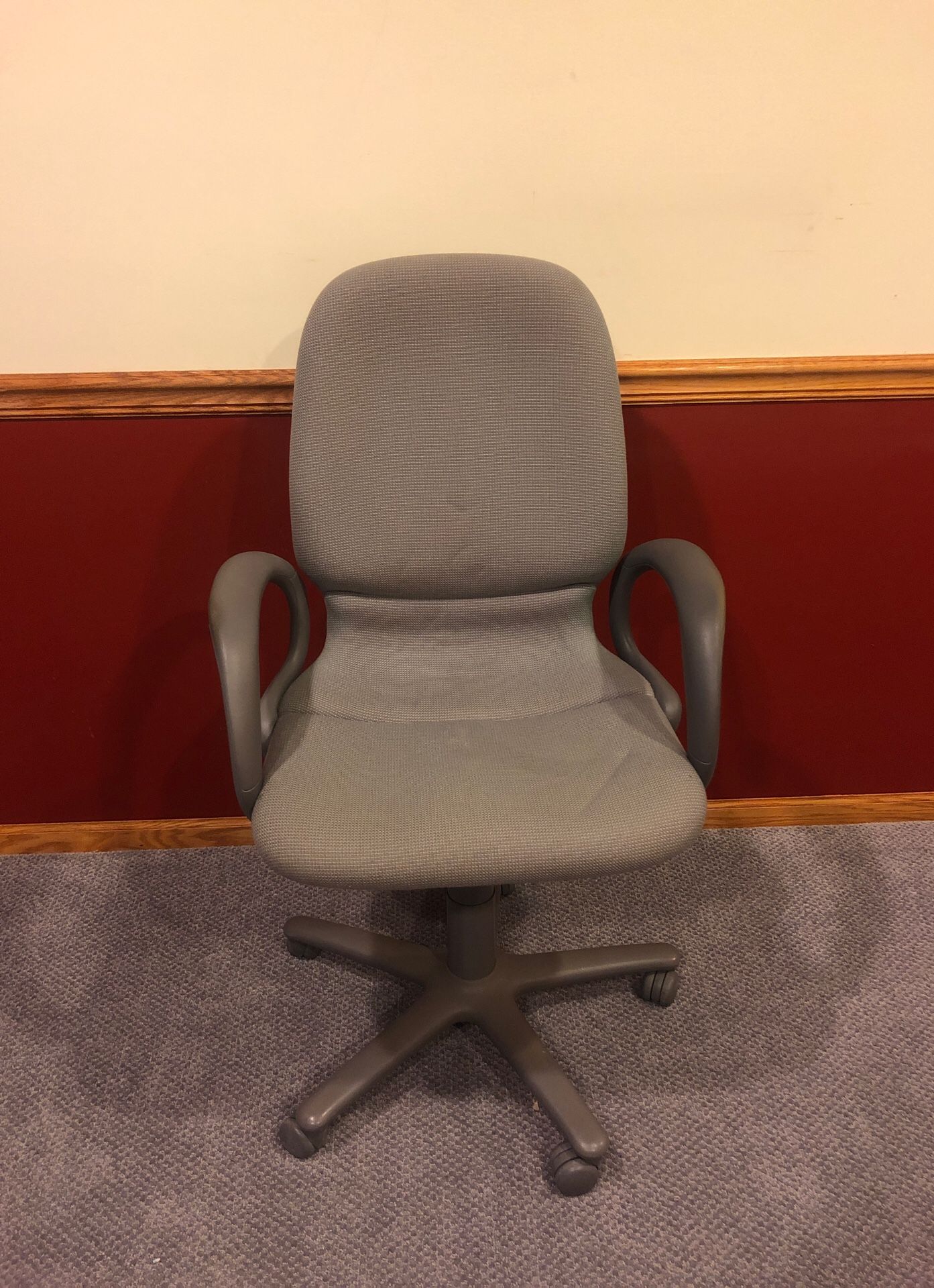 Grey office chair