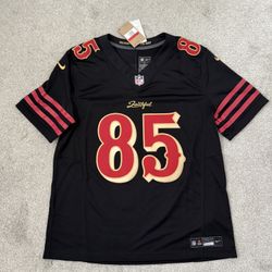 George Kittle San Francisco 49ers Nike Black 2025 Rivalries Limited Jersey Authentic