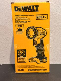 New Dewalt 20V MAX Cordless LED Work Light