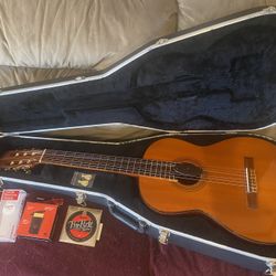 Vintage/Rare Maya By Takamine C128 Classical Guitar W/New Case. Made In Japan  - 5/11/1972