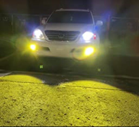 White Or Yellow Foglight LED Headlights Bulbs 6k Or 3k For Auto LED Lighting Repair Parts Truck Off-road JDM Show Car