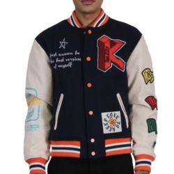 Men’s Bomber Varsity Jacket Sizes Small To XXL 