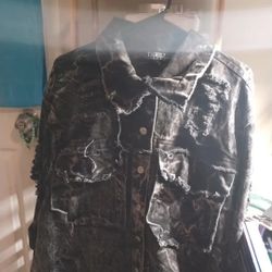 Ripped Jean Jacket