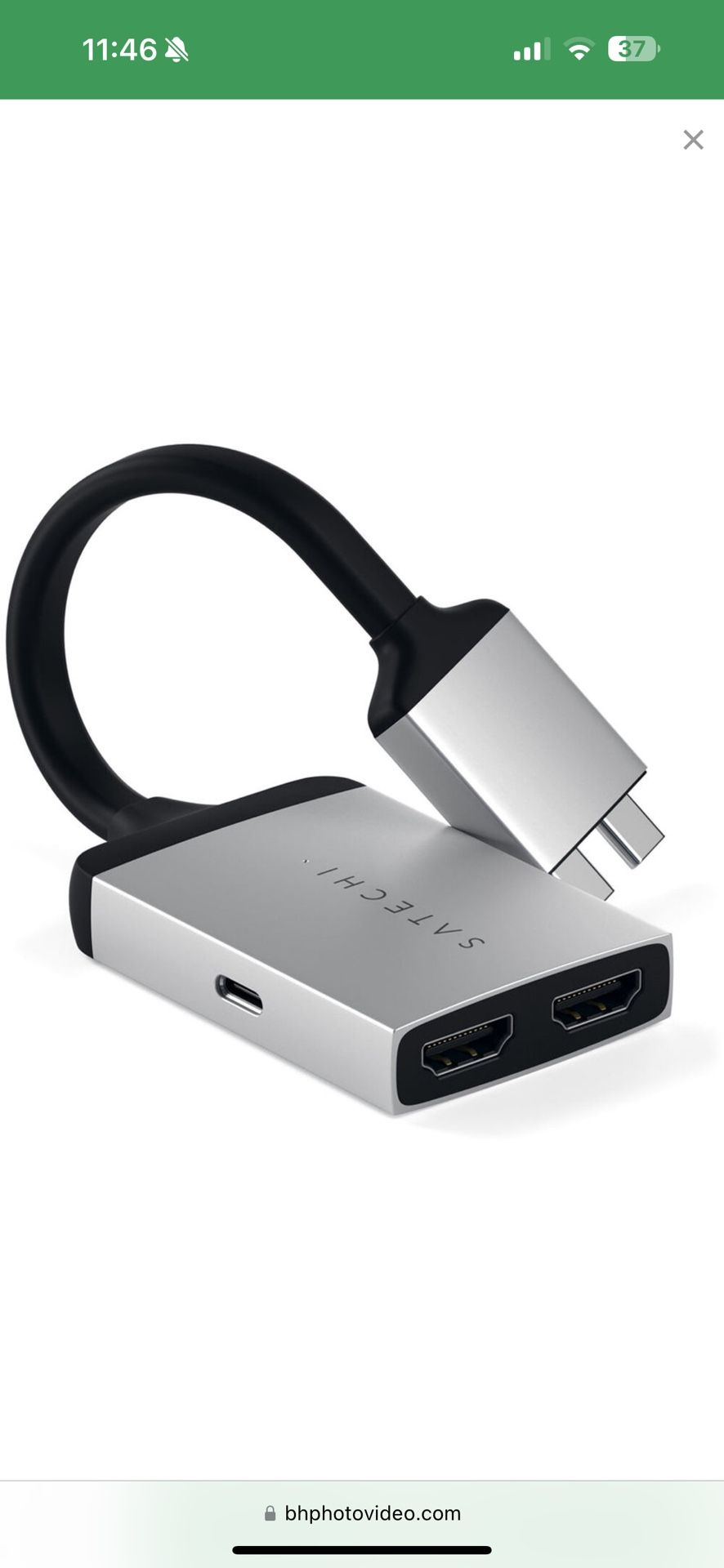 Satechi Dual USB Type-C to Dual HDMI Adapter