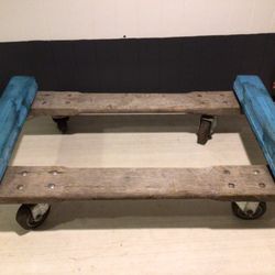 Standard Hardwood Rubber End Dolly - 4" Casters, 850 lb Capacity