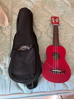 Ukulele and case