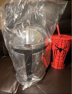 Spiderman Brand New Day Regal Cup & Mandalorian Grogu Star Wars Popcorn Bucket
