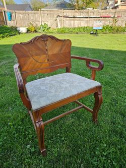 Art deco vanity stool