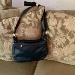 All Leather Cross Body Bag With Adjustable Shoulder Strap New