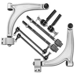 A-Premium 8Pcs Front Suspension Kit Fit Chevy Malibu 04-09, Pontiac G6 05-09, Saturn Aura 07-09, with Lower Control Arm, Inner Outer Tie Rod End, Sway