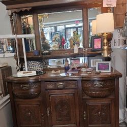 Buffet Sideboard Solid Wood Antique$ 1000 OBO