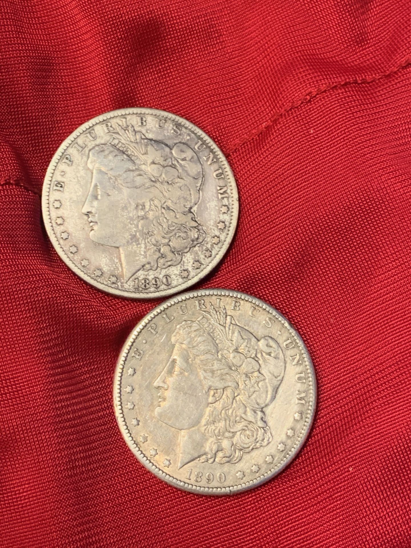 1890-O & S Morgan Silver Dollar 