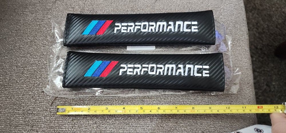 2 BMW Seat Belt Pads Covers Straps Velcro Closure. All Pics Sold Separately SHIPPING AVAILABLE