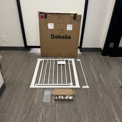 $30 #1135 (30” Tall X 30-36” Wide) Babelio Safety Gate For Baby Toddler Or Dog 