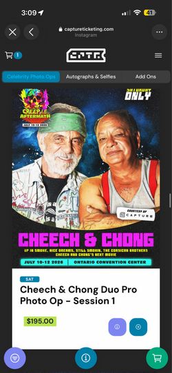 Cheech & Chong meet and greet + autographs