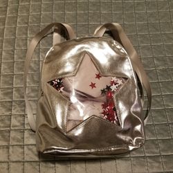 Girls silver backpack New without tags