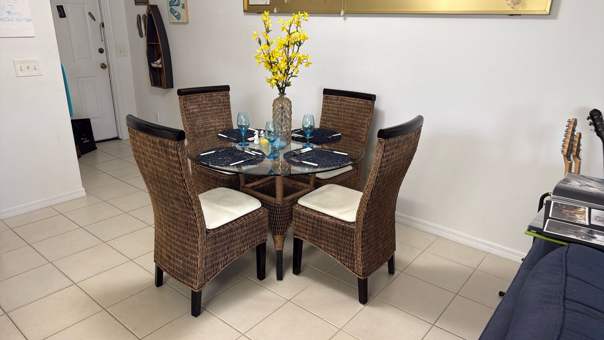 Rattan Dining Table and Chairs