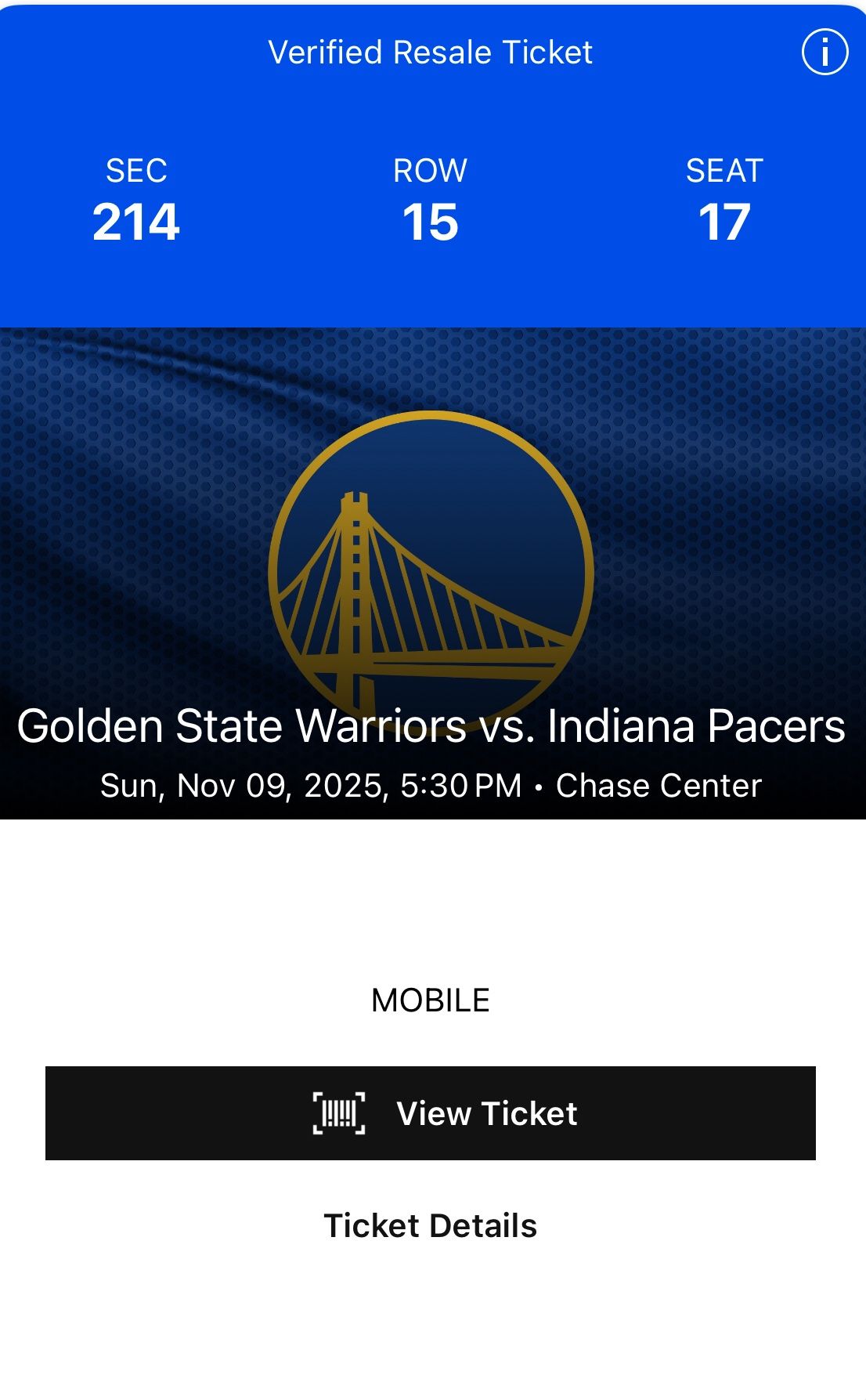 Tonight’s Warriors game 5:30