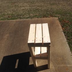 Side Stand Solid Wood