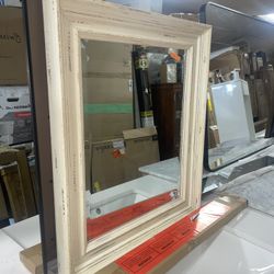 Rustic Wooden Mirror H 25in x W 21in