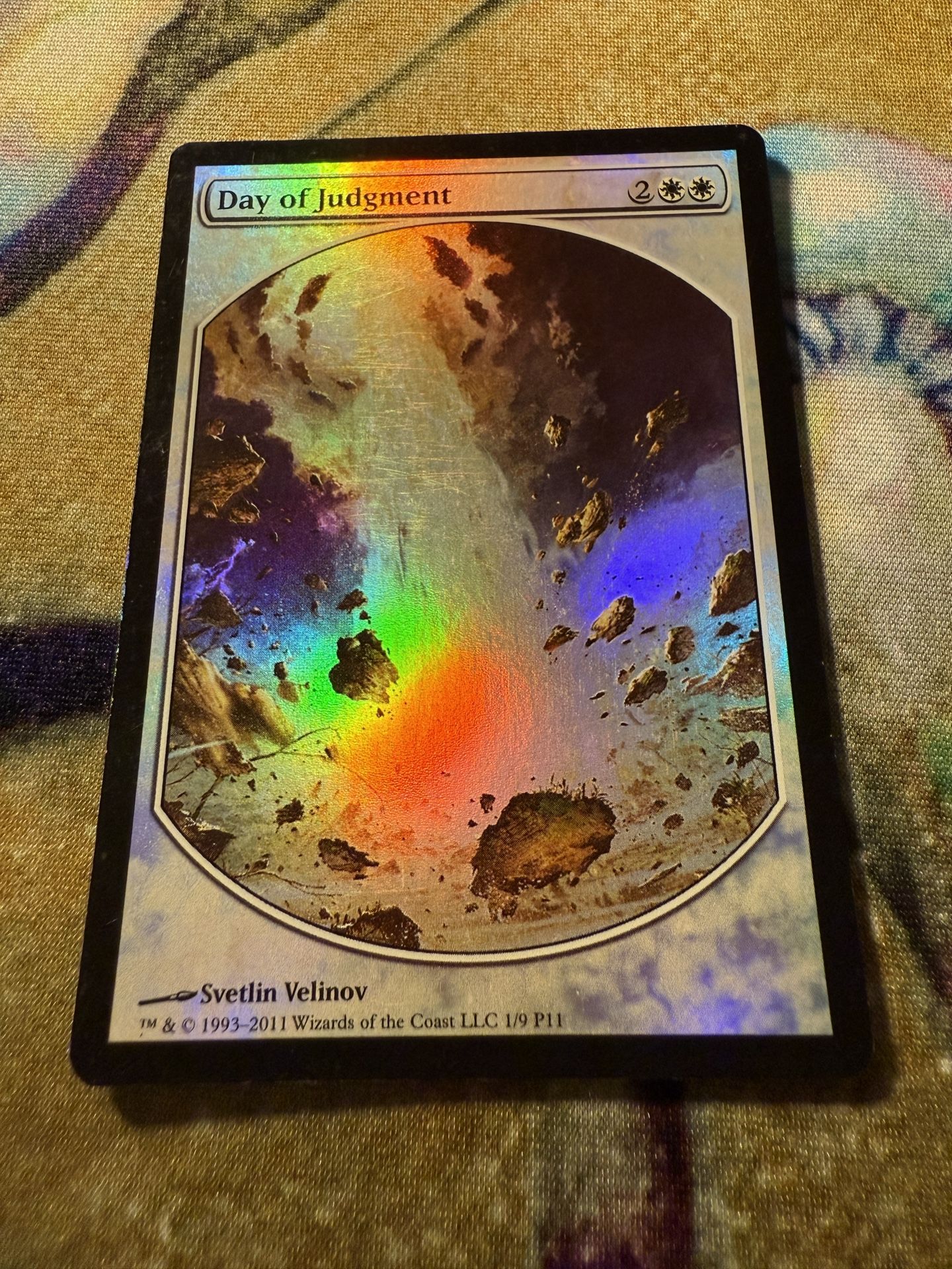 Day Of Judgement Player Rewards Foil Promo MTG Tcg Light Play