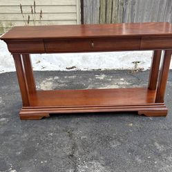 THOMASVILLE Impressions Louis Philippe Style Console Table in Cherry Finish