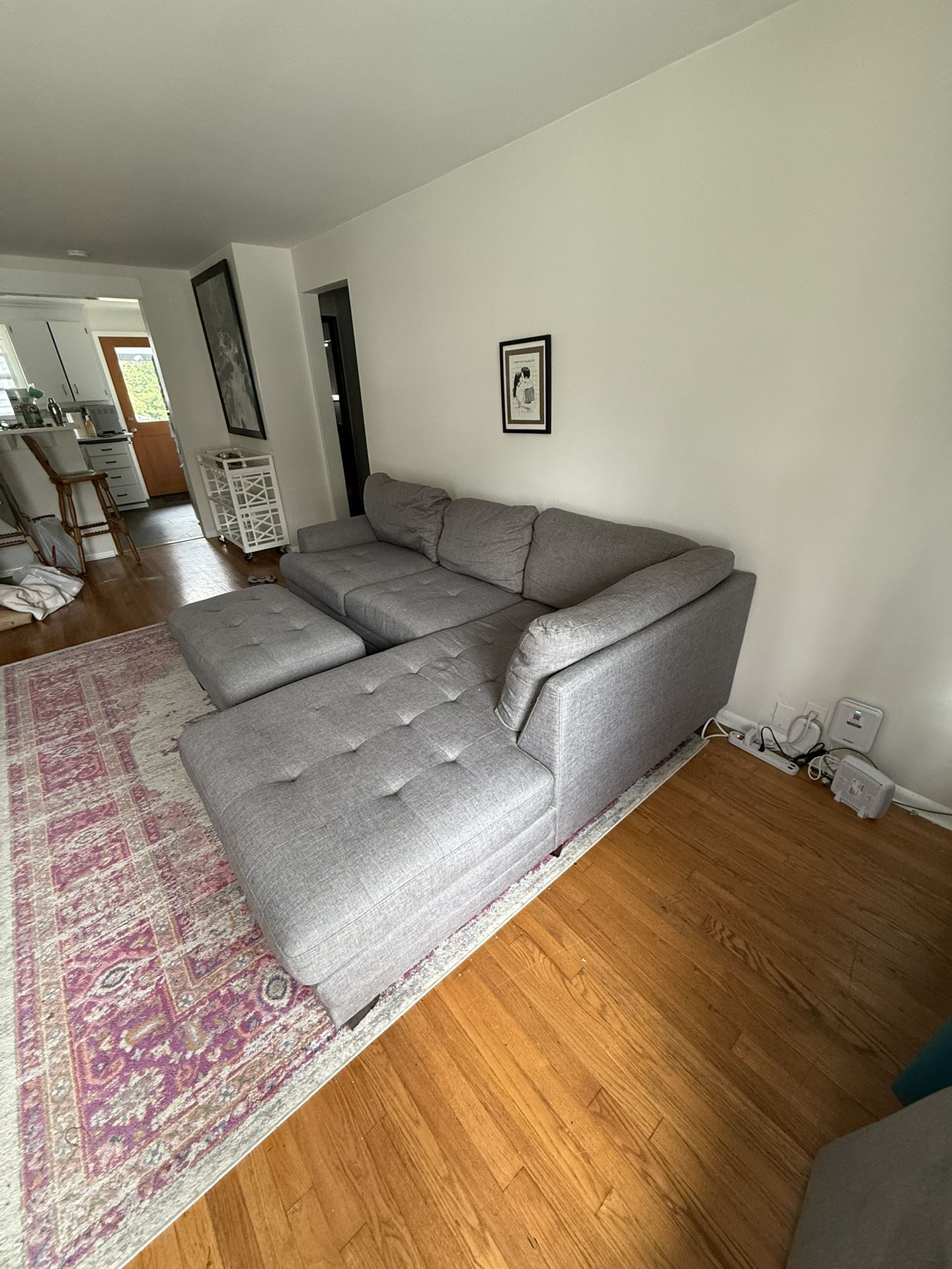 Deep Sectional Couch With Chaise And Ottoman
