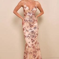 Lulus Sequin Mermaid Maxi Dress