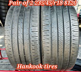 Pair of 2 Hankook tires 235/45/r18 ‼️ free instalation and balance ‼️