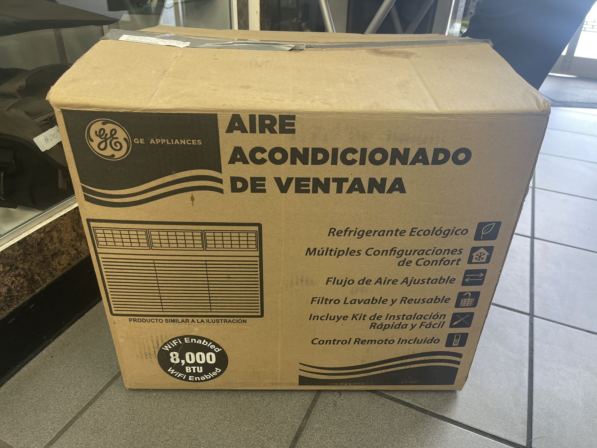 GE 8,000 BTU Smart Window Ac Unit Air Conditioner New In Box