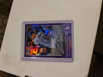 Joc Pederson Rookie Auto