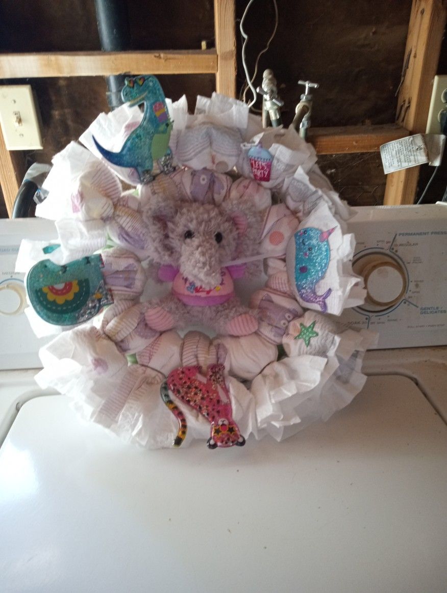 Diaper Wreath