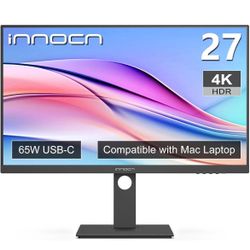 INNOCN 27 Inch 4K Monitor Computer UHD 3840 x 2160 LCD IPS Display, 27 